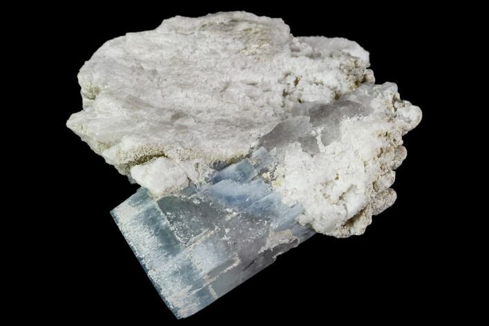 Aquamarine/Morganite Crystal in Albite Crystal Matrix - Pakistan #111362